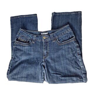 Lee Women's Slender Secret Straight Leg Jeans Size 12 Short Medium Wash Denim